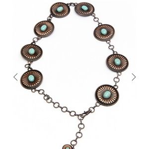 Shyanne Turquoise and Bronze Belt